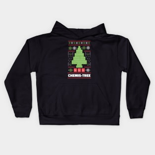 Chemis-Tree // Funny Chemistry Christmas Tree Kids Hoodie